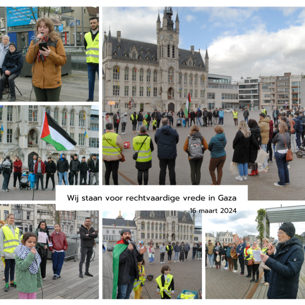 Wij staan voor rechtvaardige vrede in Gaza